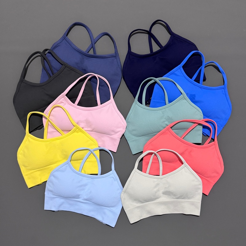 Seamless Underwear Women - Histello バックレススポーツブラ レディース シームレス ヨガトップ ハイサポート
