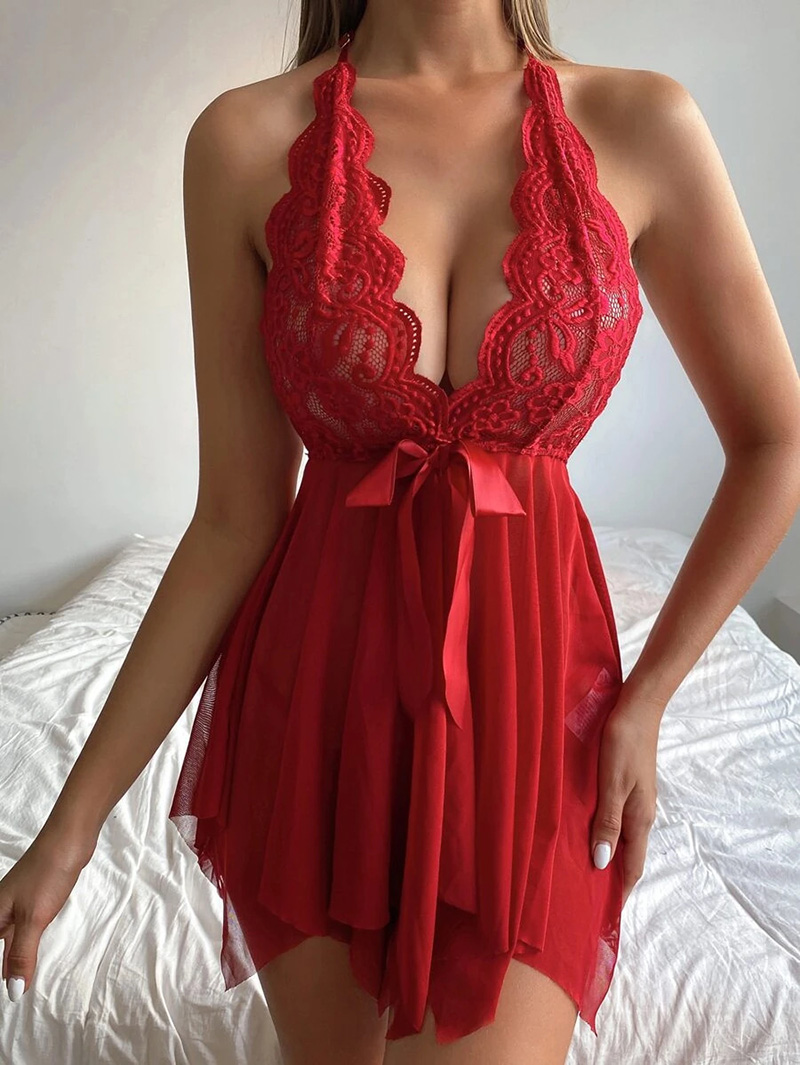 セクシーなランジェリー女性のための透明ポルノ性的衣類ベビード - Lace Teddy Lingerie のレビューと価格