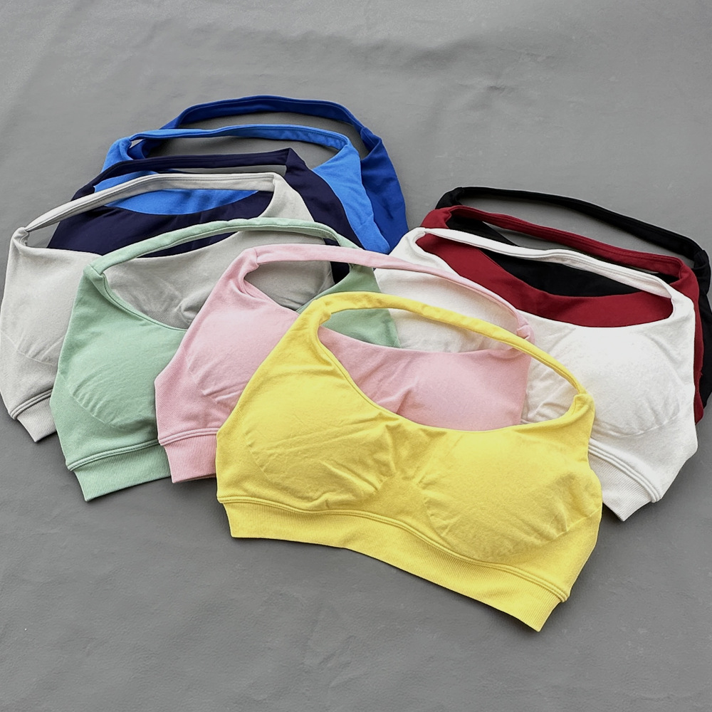 スポーツブラ レディース シームレス ホルターネックトップ  - Seamless Underwear Women のレビューと価格