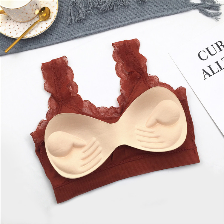 女性のためのセクシーな3Dレースのランジェリー,シームレスな - Strapless Bra Backless のレビューと価格