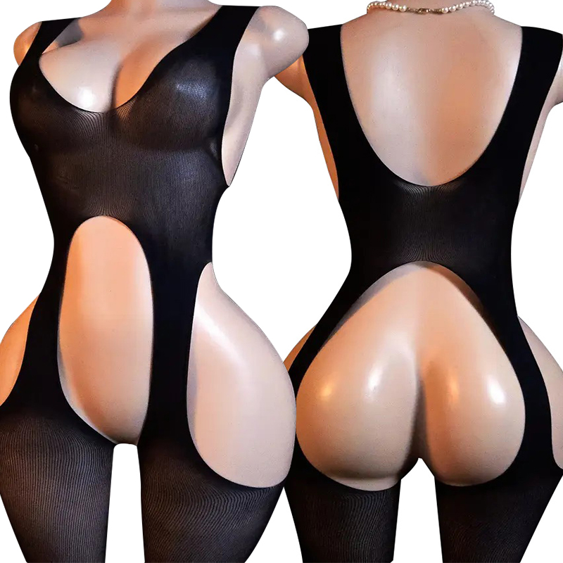 ホットエロティックランジェリーセット女性用メッシュクロッチレ - Bodystocking Fishnet のレビューと価格