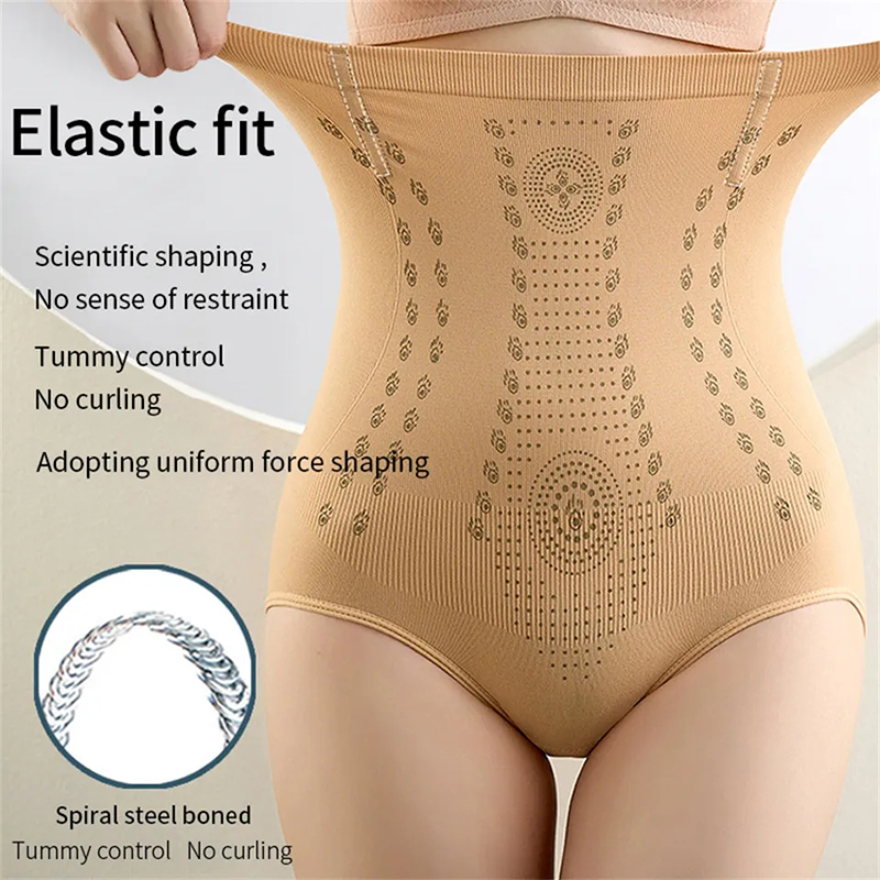 女性用ハイウエストシームレスお腹引き締めショーツ、フラットベ - Seamless Underwear Women のレビューと価格