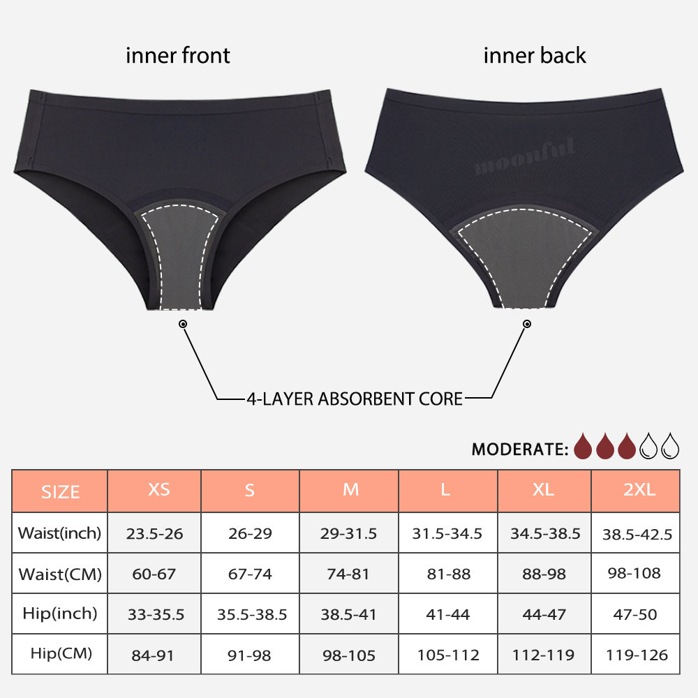 シームレス生理用ショーツ 女性用 多い日用 生理用ブリーフ  - Seamless Underwear Women のレビューと価格
