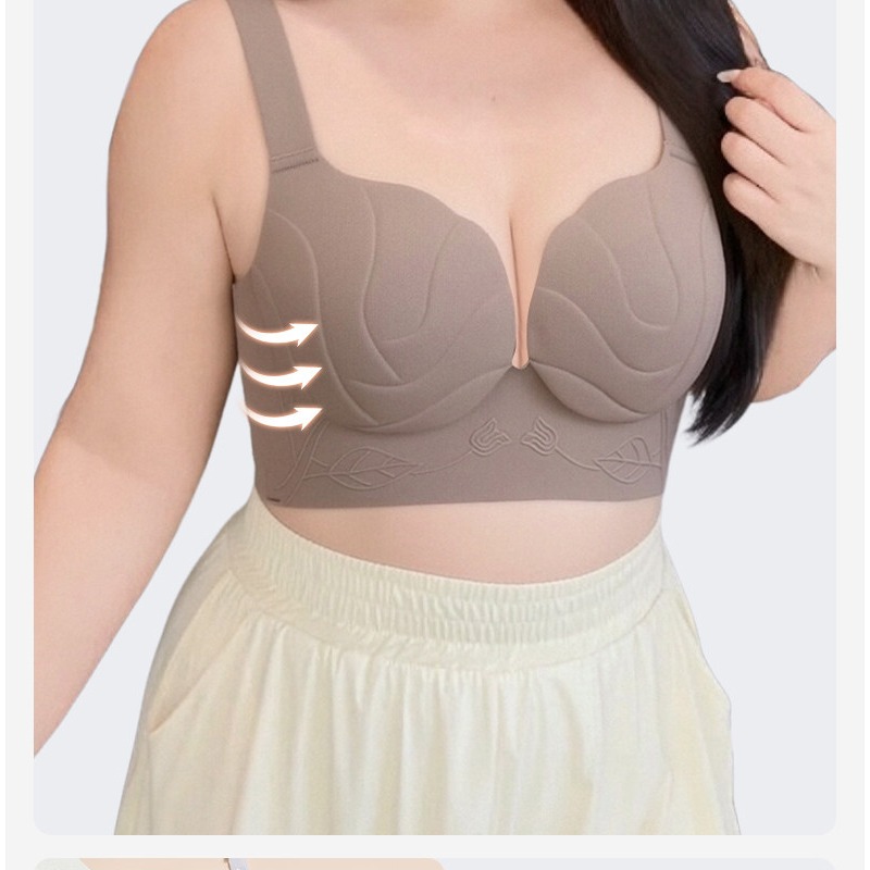 プラスサイズのレディースブラレットワイヤレスリフトアップブラ - Bralette Wireless Soft のレビューと価格