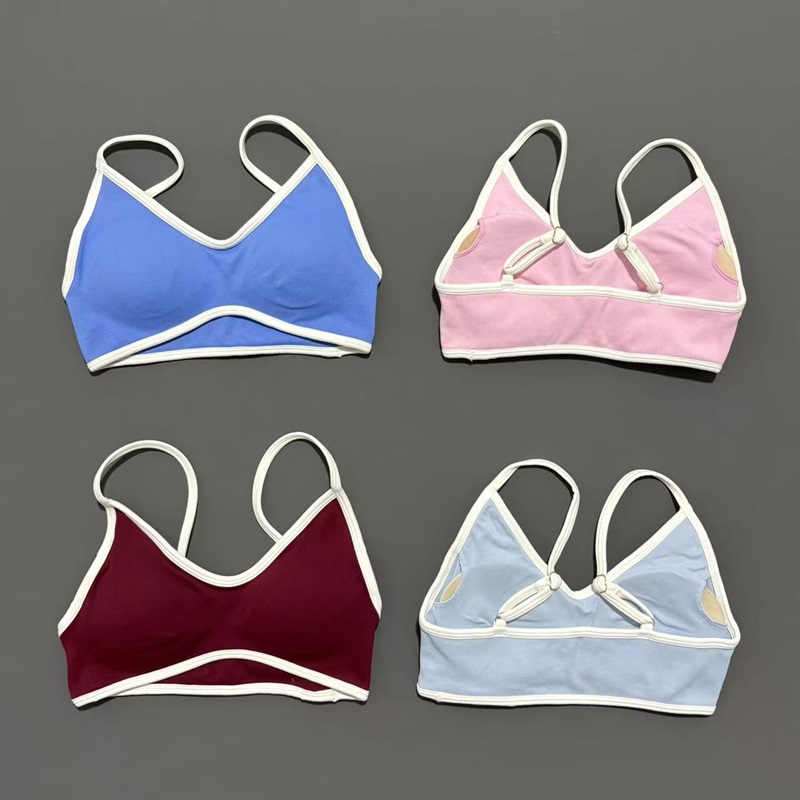 コントラストラインブラ 女性用 バックレスニットスポーツブラ - Strapless Bra Backless のレビューと価格