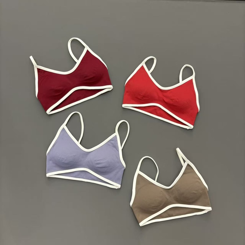 コントラストラインブラ 女性用 バックレスニットスポーツブラ - Strapless Bra Backless のレビューと価格