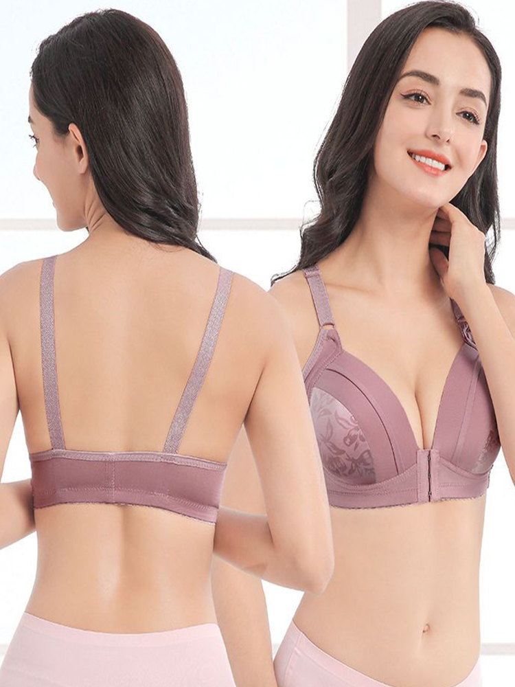 女性用フロントクロージャー付きプッシュアップブラ,ワイヤレス - Bralette Wireless Soft のレビューと価格
